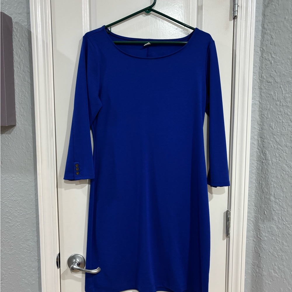 Old Navy Scoop Neck Midi Dress in Royal Blue